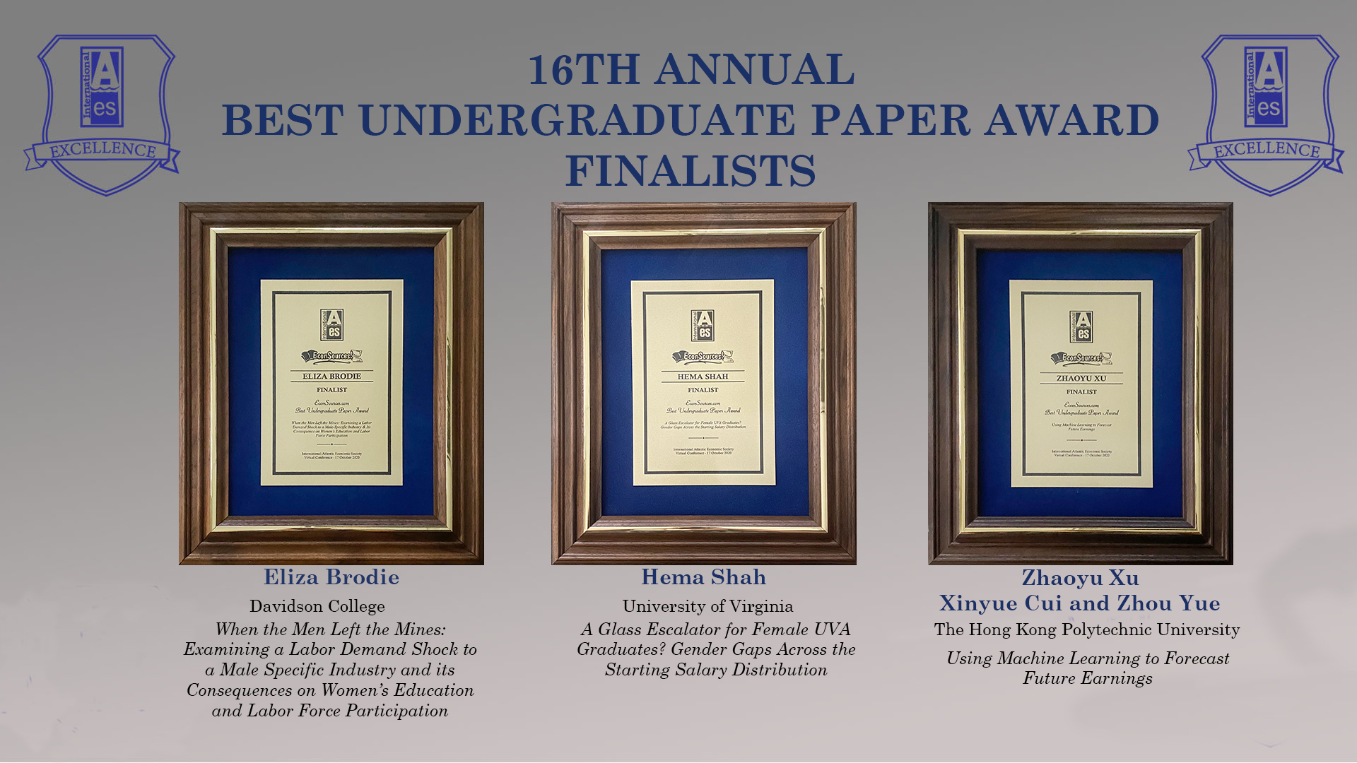 undergraduate research paper awards